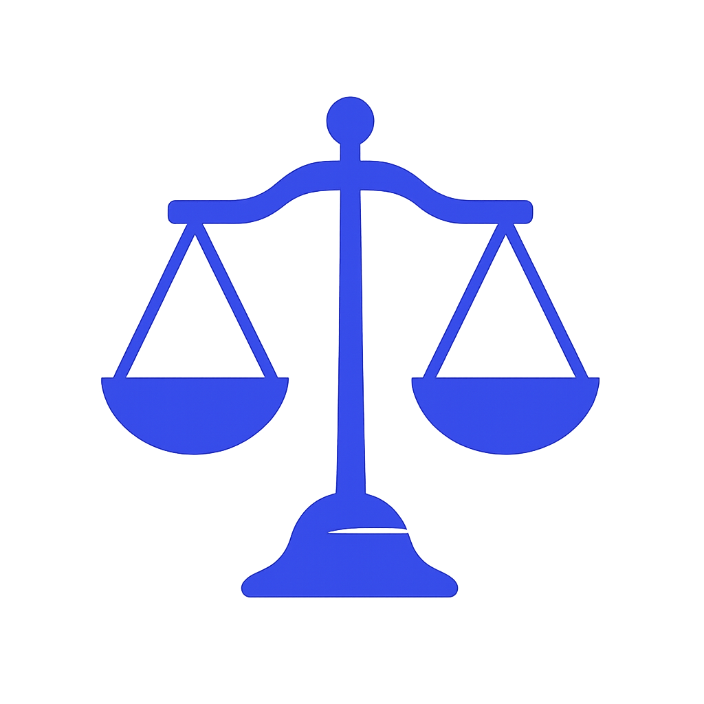 Symbol of data protection and legal balance under GDPR compliance framework